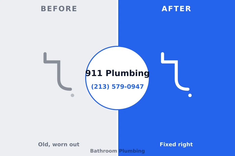 Before and after: plumbing repair New Market, VA